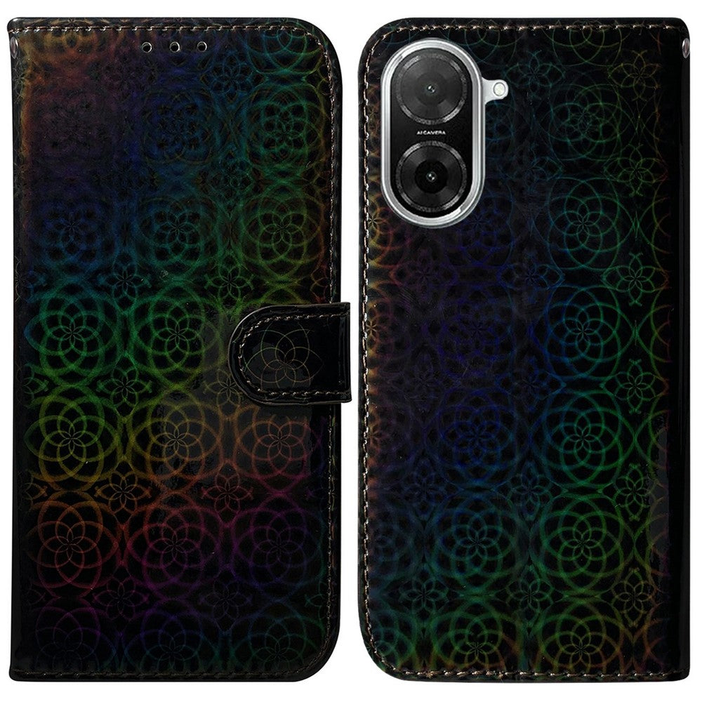 For Xiaomi Redmi A5 NFC (EU) (173.45mm) Stand Case Dazzling Flower Leather Phone Cover