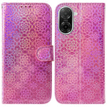 For Xiaomi Redmi A5 NFC (EU) (173.45mm) Stand Case Dazzling Flower Leather Phone Cover