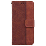 For Xiaomi Redmi A5 NFC (EU) (173.45mm) Case Geometry Pattern Leather Wallet Phone Cover with Wrist Strap
