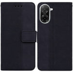For Xiaomi Redmi A5 NFC (EU) (173.45mm) Case Geometry Pattern Leather Wallet Phone Cover with Wrist Strap