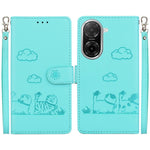 For Xiaomi Redmi A5 NFC (EU) (173.45mm) Case RFID Blocking Kitten Pattern TPU + PU Leather Phone Cover