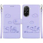 For Xiaomi Redmi A5 NFC (EU) (173.45mm) Case RFID Blocking Kitten Pattern TPU + PU Leather Phone Cover