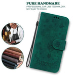 For Xiaomi Redmi A5 NFC (EU) (173.45mm) Case PU Leather Wallet Phone Cover Butterfly Flower Imprint