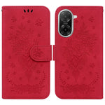 For Xiaomi Redmi A5 NFC (EU) (173.45mm) Case PU Leather Wallet Phone Cover Butterfly Flower Imprint