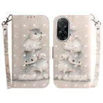 For Xiaomi Redmi A5 NFC (EU) (173.45mm) Case Pattern Printing Leather Wallet Phone Cover with Wrist Strap