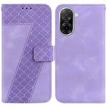 For Xiaomi Redmi A5 NFC (EU) (173.45mm) Stand Case 7-Shaped Pattern Imprint Leather Phone Cover