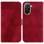 For Xiaomi Redmi A5 NFC (EU) (173.45mm) Stand Case 7-Shaped Pattern Imprint Leather Phone Cover