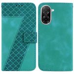 For Xiaomi Redmi A5 NFC (EU) (173.45mm) Stand Case 7-Shaped Pattern Imprint Leather Phone Cover