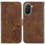 For Xiaomi Redmi A5 NFC (EU) (173.45mm) Wallet Case Tiger Imprint Leather Shockproof Phone Cover