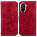 For Xiaomi Redmi A5 NFC (EU) (173.45mm) Case Lily Flower Imprint Leather Phone Cover with Stand