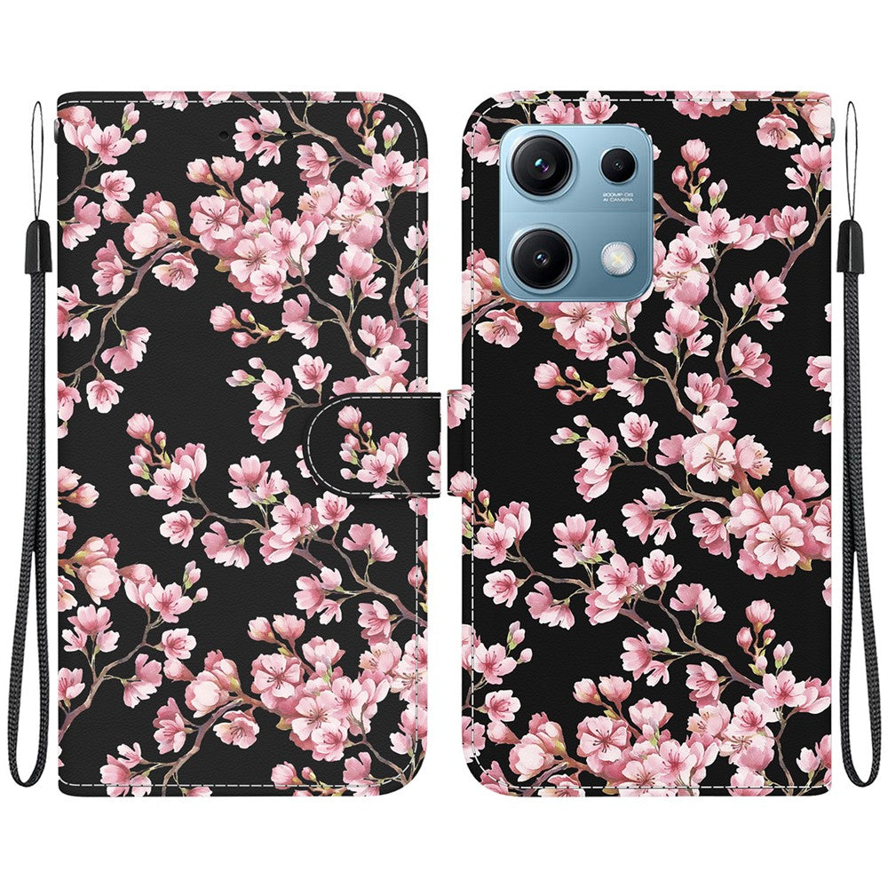 For Xiaomi Redmi Note 14S 4G Wallet Phone Case Anti-Drop Leather Flip Cover Pattern Printing