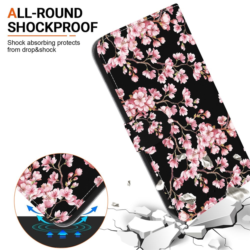 For Xiaomi Redmi Note 14S 4G Wallet Phone Case Anti-Drop Leather Flip Cover Pattern Printing