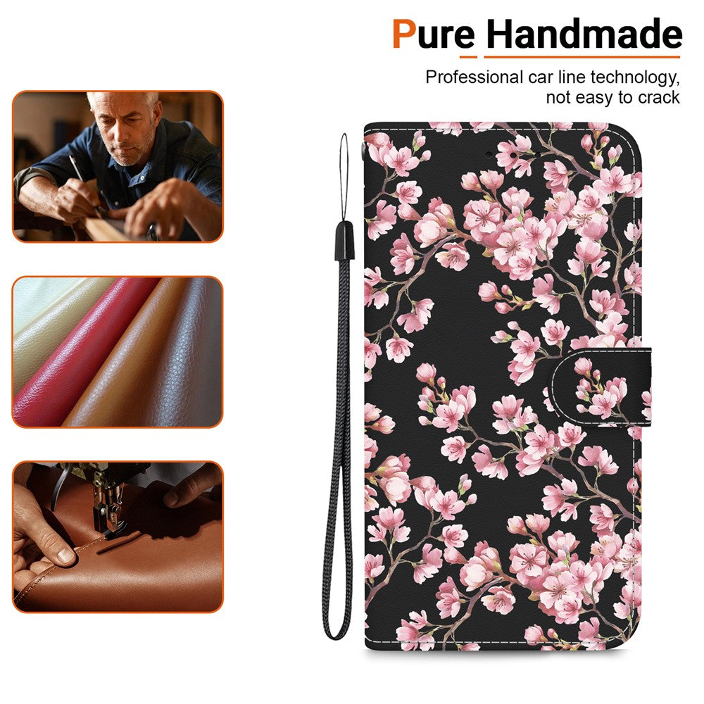 For Xiaomi Redmi Note 14S 4G Wallet Phone Case Anti-Drop Leather Flip Cover Pattern Printing