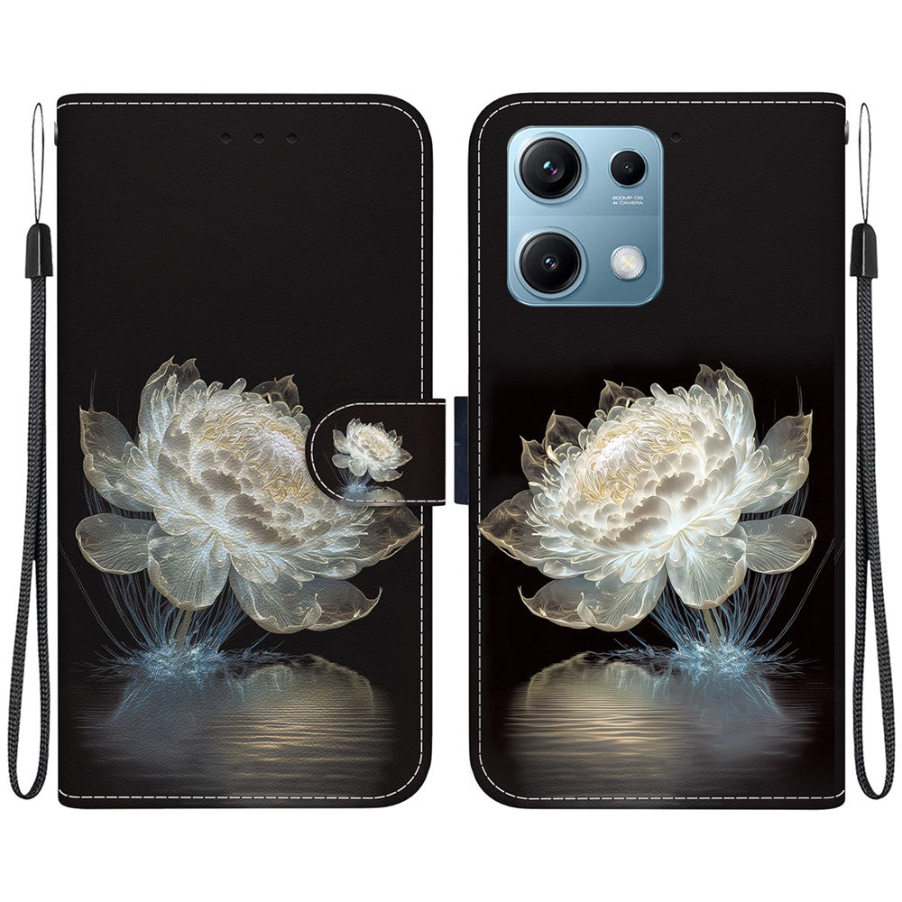 For Xiaomi Redmi Note 14S 4G Wallet Phone Case Anti-Drop Leather Flip Cover Pattern Printing