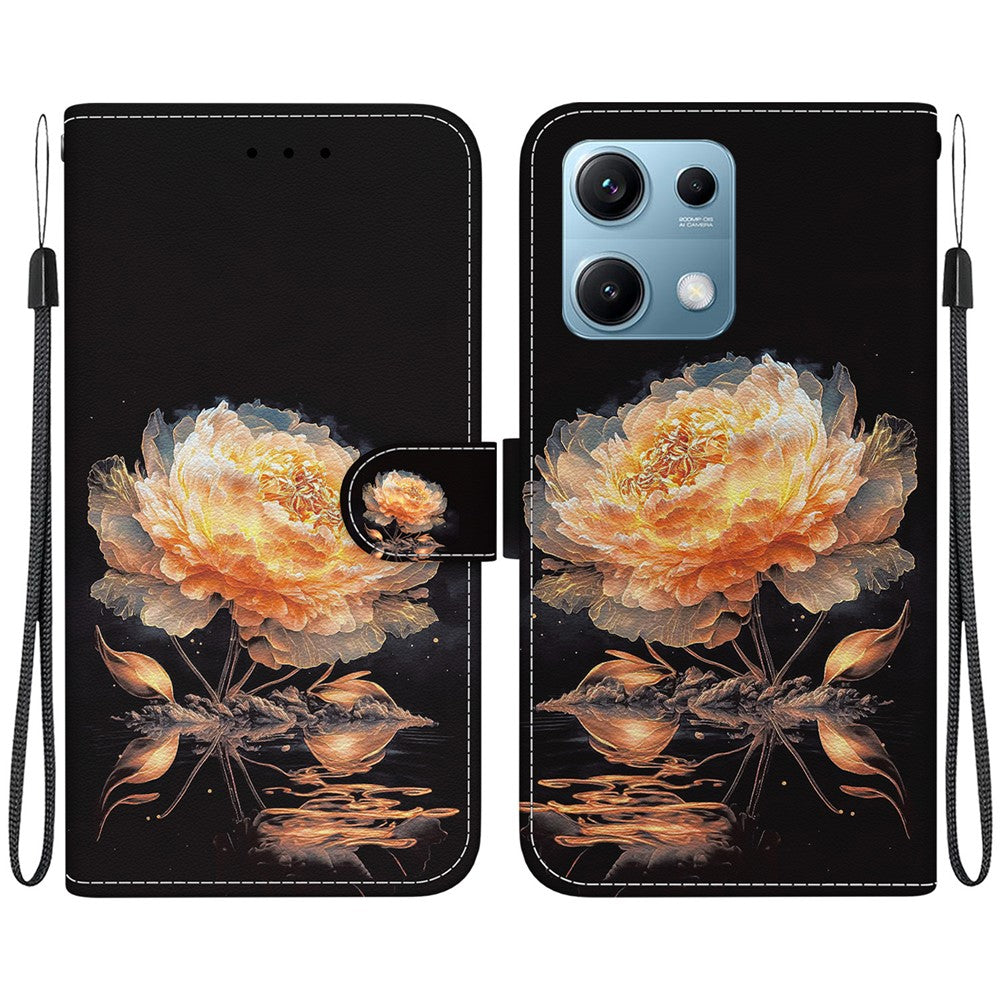 For Xiaomi Redmi Note 14S 4G Wallet Phone Case Anti-Drop Leather Flip Cover Pattern Printing