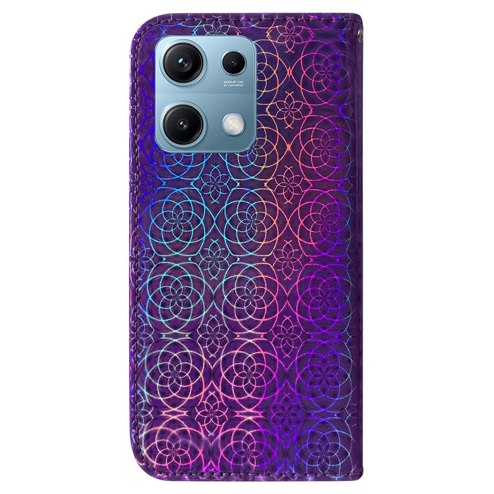 For Xiaomi Redmi Note 14S 4G Stand Case Dazzling Flower Leather Phone Cover