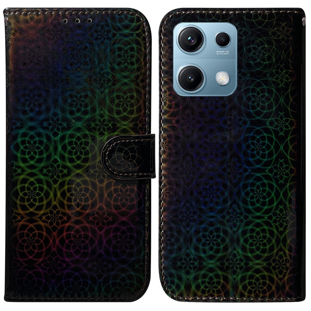 For Xiaomi Redmi Note 14S 4G Stand Case Dazzling Flower Leather Phone Cover