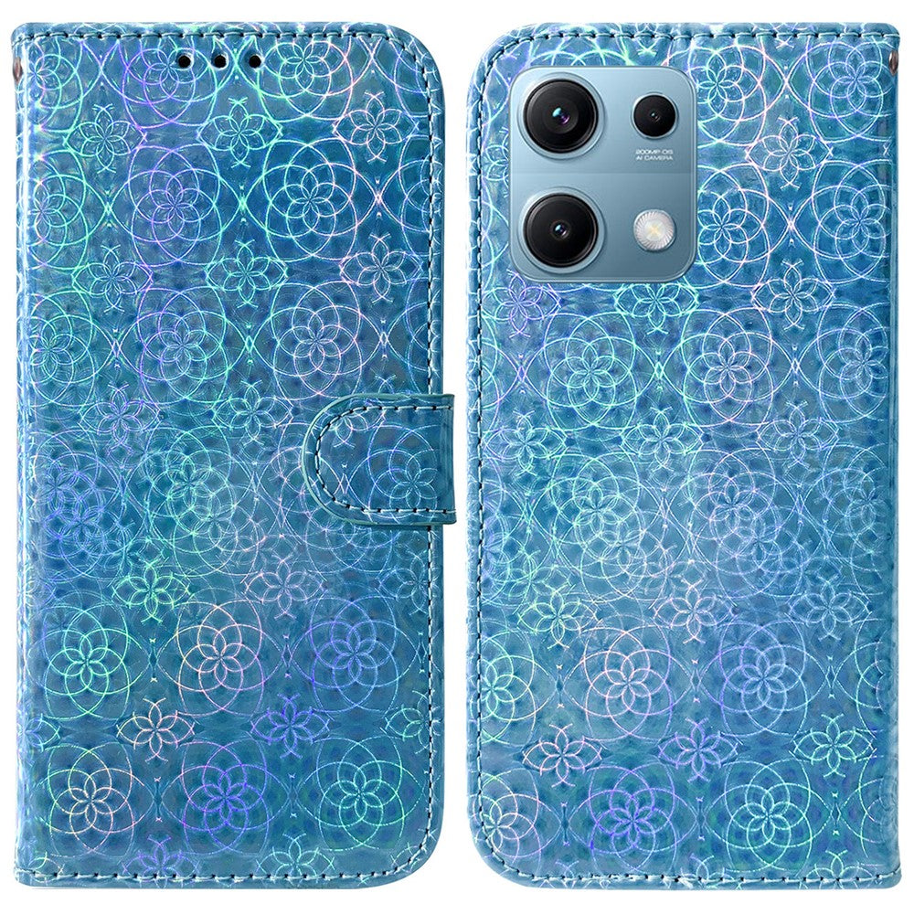 For Xiaomi Redmi Note 14S 4G Stand Case Dazzling Flower Leather Phone Cover