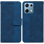 For Xiaomi Redmi Note 14S 4G Case Geometry Pattern Leather Wallet Phone Cover with Wrist Strap