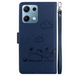 For Xiaomi Redmi Note 14S 4G Case RFID Blocking Kitten Pattern TPU + PU Leather Phone Cover