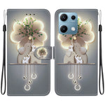 For Xiaomi Redmi Note 14S 4G Case Pattern Printing Anti-Drop Leather Flip Wallet Phone Cover with Lanyard