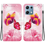 For Xiaomi Redmi Note 14S 4G Case Pattern Printing Anti-Drop Leather Flip Wallet Phone Cover with Lanyard