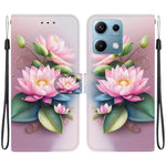 For Xiaomi Redmi Note 14S 4G Case Pattern Printing Anti-Drop Leather Flip Wallet Phone Cover with Lanyard