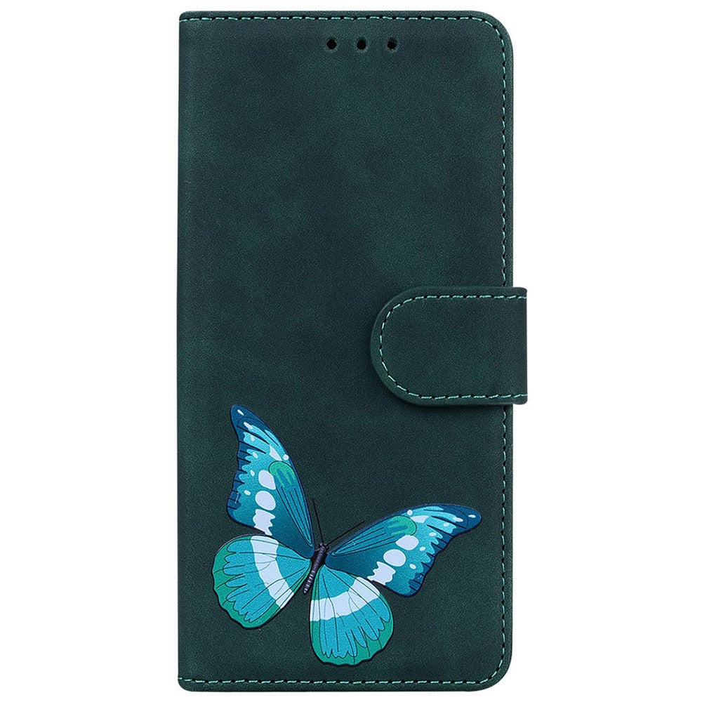 For Xiaomi Redmi Note 14S 4G Stand Case PU Leather Phone Cover Butterfly Printed