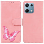 For Xiaomi Redmi Note 14S 4G Stand Case PU Leather Phone Cover Butterfly Printed