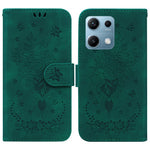 For Xiaomi Redmi Note 14S 4G Case PU Leather Wallet Phone Cover Butterfly Flower Imprint
