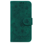 For Xiaomi Redmi Note 14S 4G Case PU Leather Wallet Phone Cover Butterfly Flower Imprint