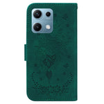 For Xiaomi Redmi Note 14S 4G Case PU Leather Wallet Phone Cover Butterfly Flower Imprint