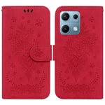 For Xiaomi Redmi Note 14S 4G Case PU Leather Wallet Phone Cover Butterfly Flower Imprint