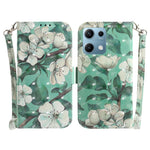 For Xiaomi Redmi Note 14S 4G Case Pattern Printing Leather Wallet Phone Cover with Wrist Strap