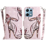 For Xiaomi Redmi Note 14S 4G Case Pattern Printing Leather Wallet Phone Cover with Wrist Strap