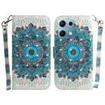 For Xiaomi Redmi Note 14S 4G Case Pattern Printing Leather Wallet Phone Cover with Wrist Strap