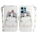 For Xiaomi Redmi Note 14S 4G Case Pattern Printing Leather Wallet Phone Cover with Wrist Strap