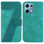 For Xiaomi Redmi Note 14S 4G Stand Case 7-Shaped Pattern Imprint Leather Phone Cover