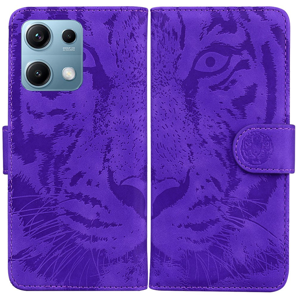 For Xiaomi Redmi Note 14S 4G Case Tiger Imprint Leather Wallet Phone Cover