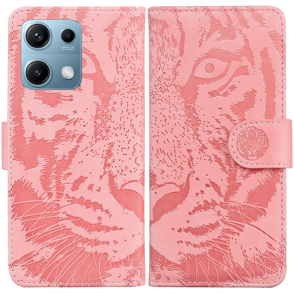 For Xiaomi Redmi Note 14S 4G Case Tiger Imprint Leather Wallet Phone Cover