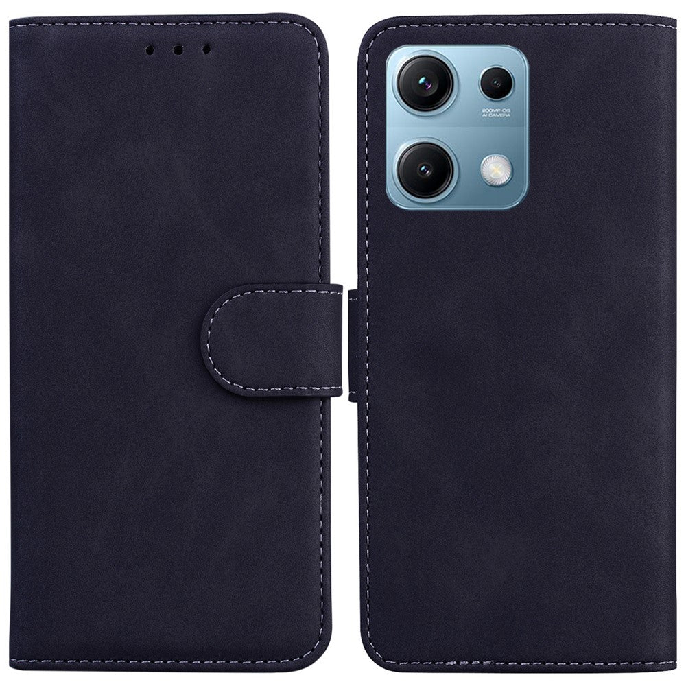 For Xiaomi Redmi Note 14S 4G Case Solid Color Leather Wallet Phone Cover