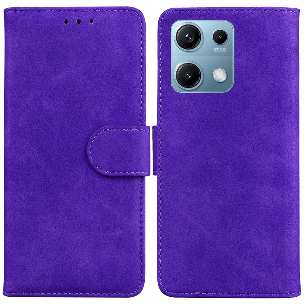 For Xiaomi Redmi Note 14S 4G Case Solid Color Leather Wallet Phone Cover