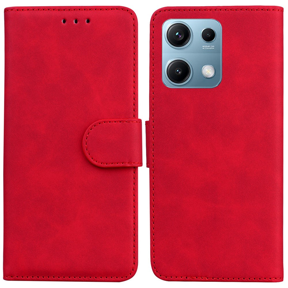 For Xiaomi Redmi Note 14S 4G Case Solid Color Leather Wallet Phone Cover