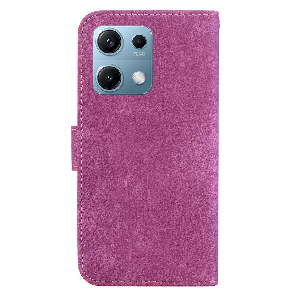For Xiaomi Redmi Note 14S 4G Wallet Case Tiger Imprint Leather Shockproof Phone Cover