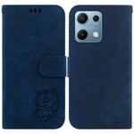 For Xiaomi Redmi Note 14S 4G Wallet Case Tiger Imprint Leather Shockproof Phone Cover