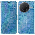 Stativfodral för Xiaomi Redmi K80 Pro 5G / K80 5G / Poco F7 Pro 5G / Poco F7 Ultra 5G Läderfodral med bländande blommor
