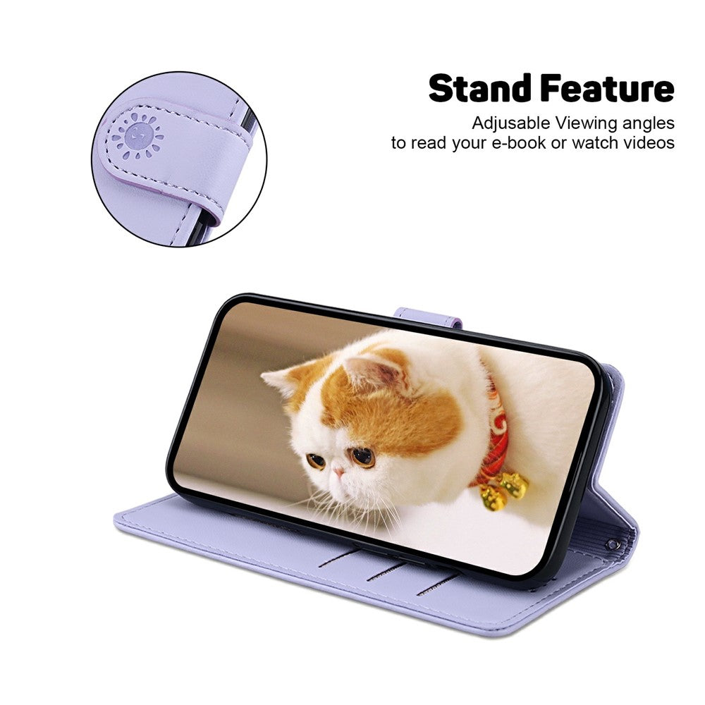 For Xiaomi Poco F7 Pro 5G  /  F7 Ultra 5G  /  Redmi K80 Pro 5G  /  K80 5G Case RFID Blocking Kitten Pattern TPU + PU Leather Phone Cover