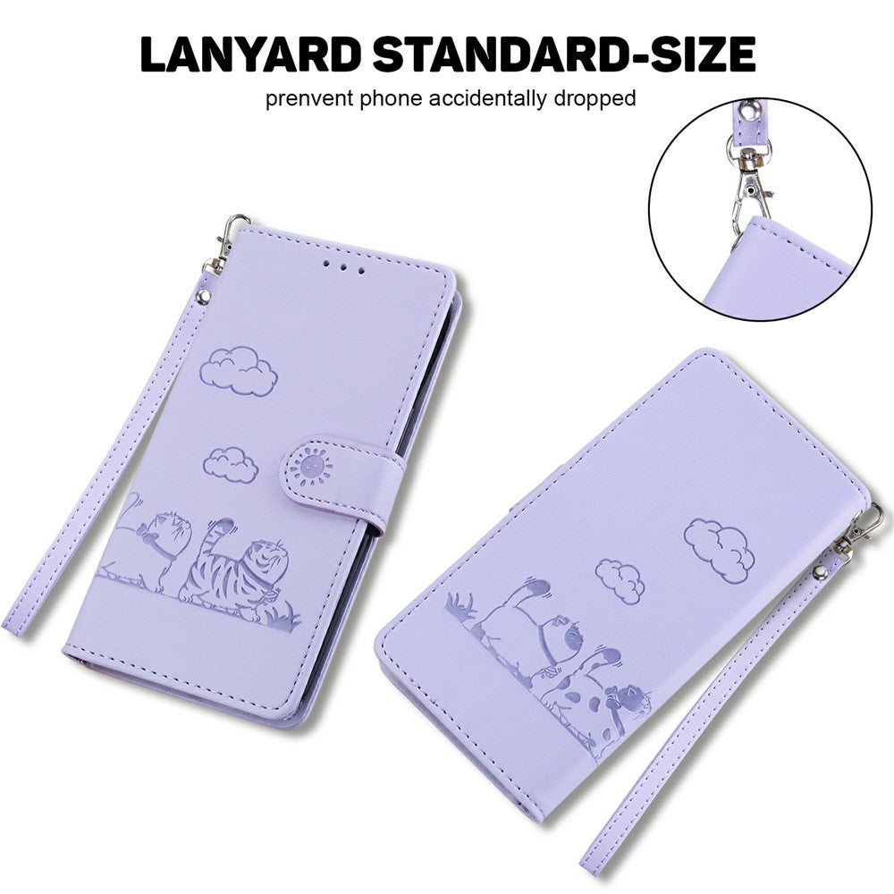 For Xiaomi Poco F7 Pro 5G  /  F7 Ultra 5G  /  Redmi K80 Pro 5G  /  K80 5G Case RFID Blocking Kitten Pattern TPU + PU Leather Phone Cover