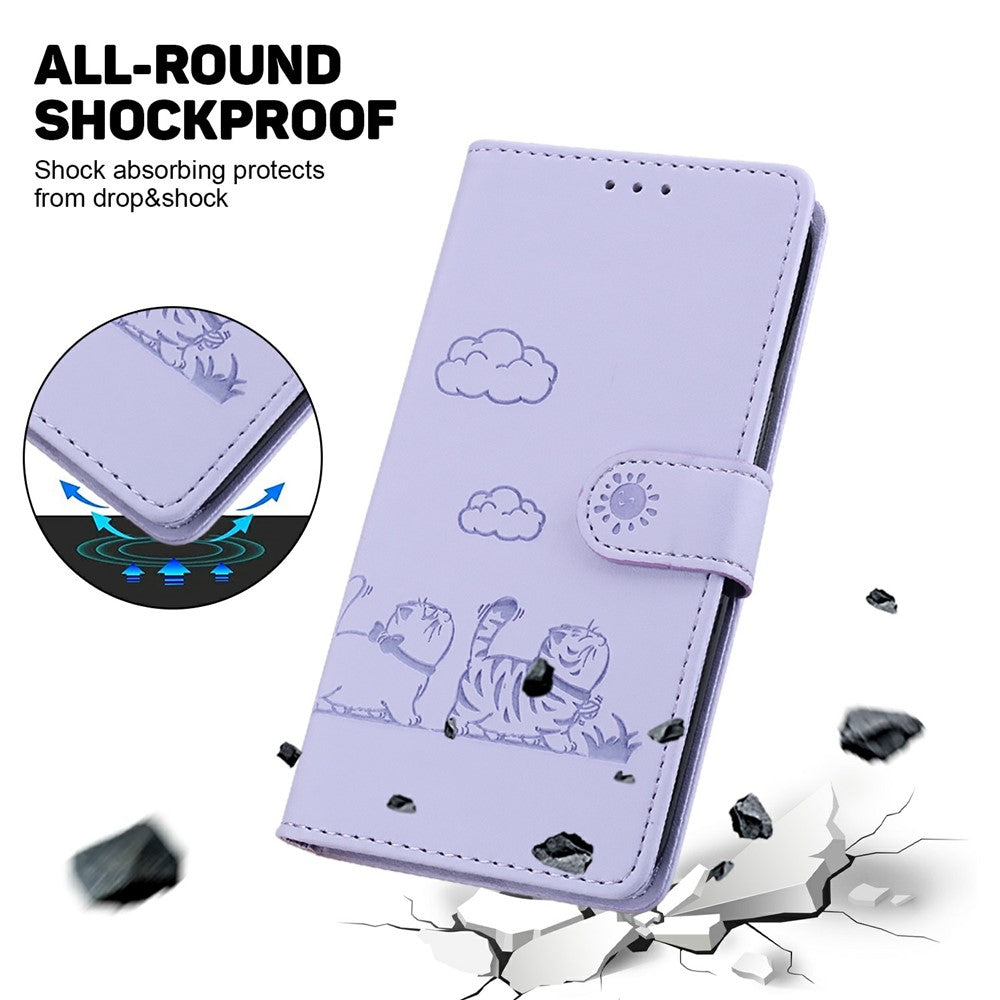 For Xiaomi Poco F7 Pro 5G  /  F7 Ultra 5G  /  Redmi K80 Pro 5G  /  K80 5G Case RFID Blocking Kitten Pattern TPU + PU Leather Phone Cover