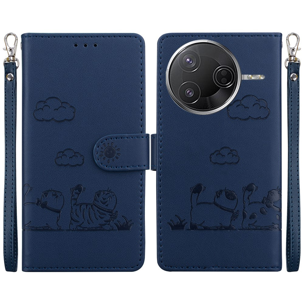 For Xiaomi Poco F7 Pro 5G  /  F7 Ultra 5G  /  Redmi K80 Pro 5G  /  K80 5G Case RFID Blocking Kitten Pattern TPU + PU Leather Phone Cover